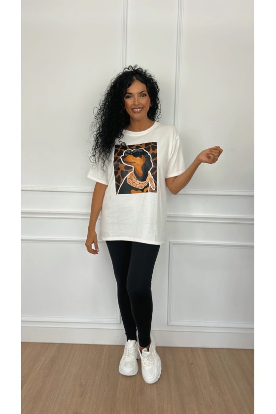 Camiseta dog over size