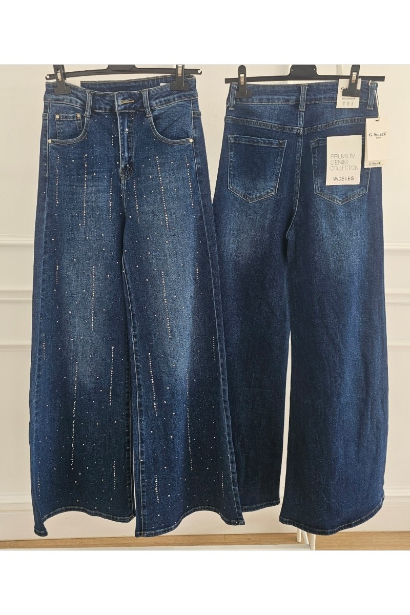 Vaquero palazzo strass