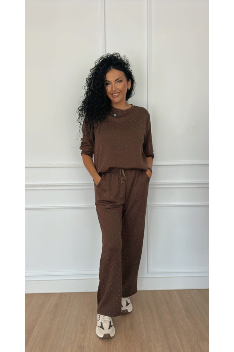 Conjunto doble capa de aire strass