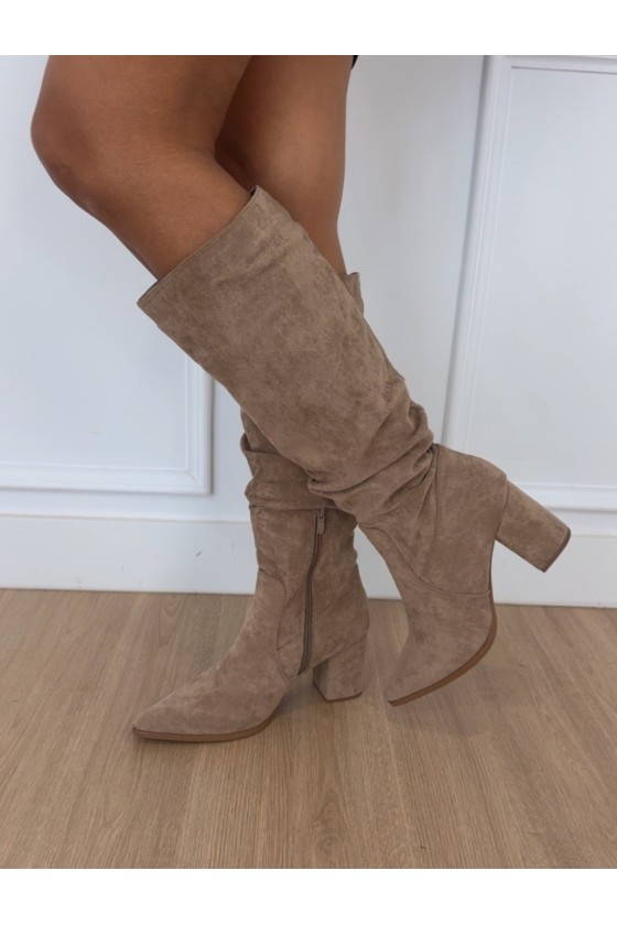 Botas frunce camel 5838