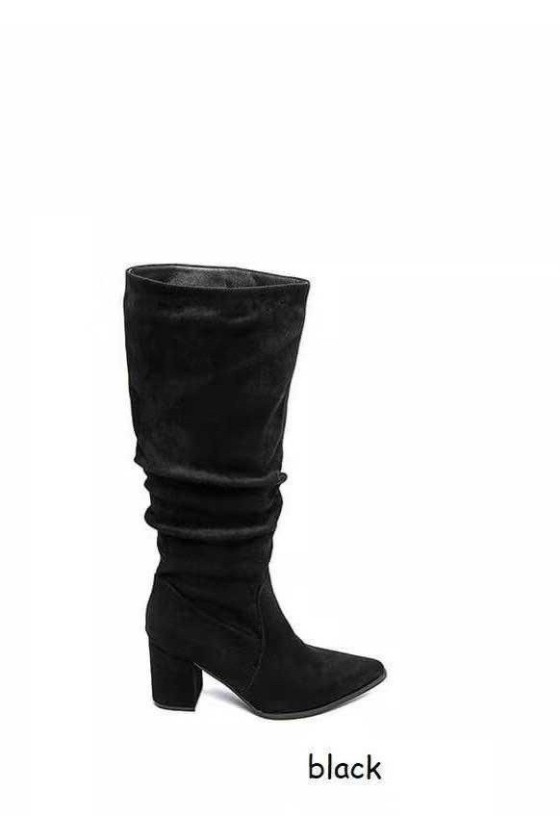 Botas frunce black 5838
