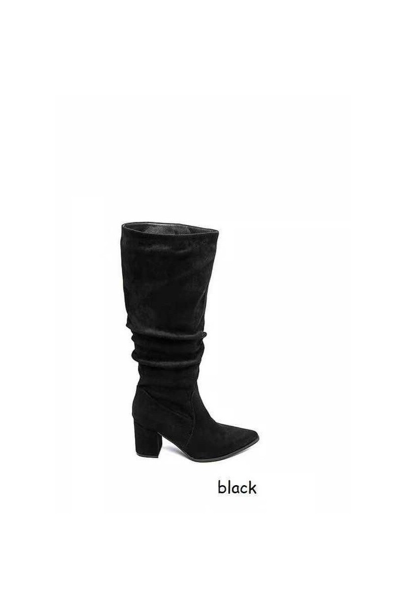 Botas frunce black 5838