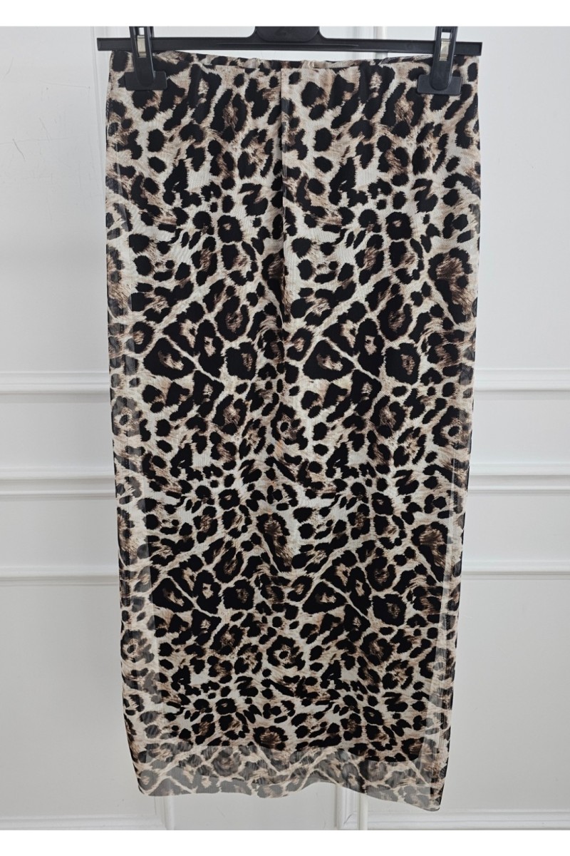 Falda tul animal print