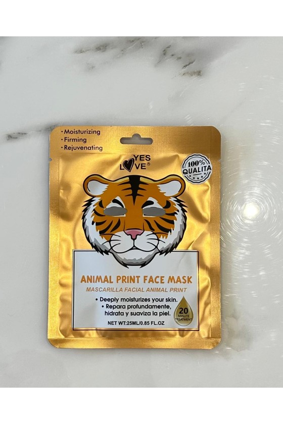Mascarilla facial tigre