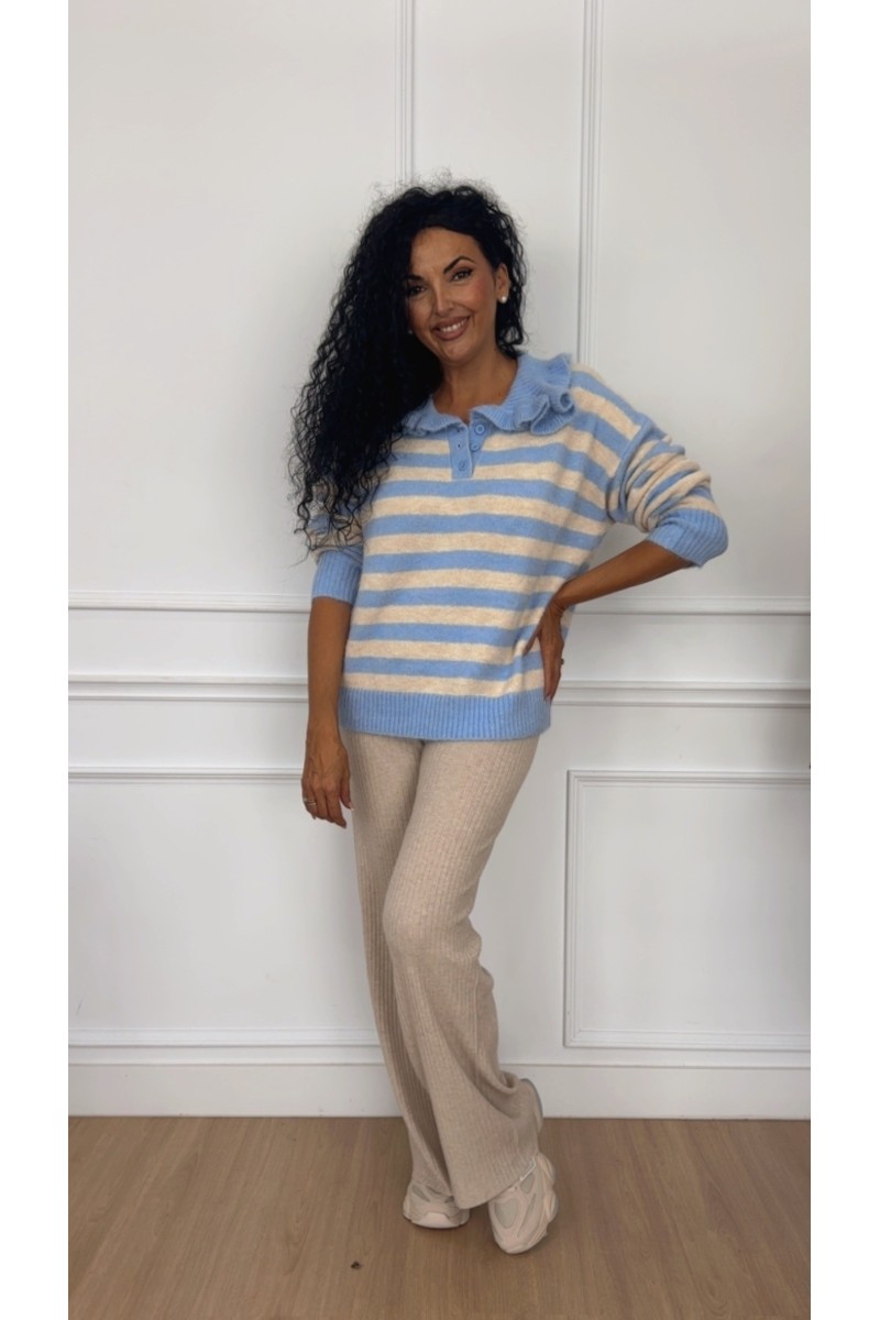 Jersey cuello bebe marina