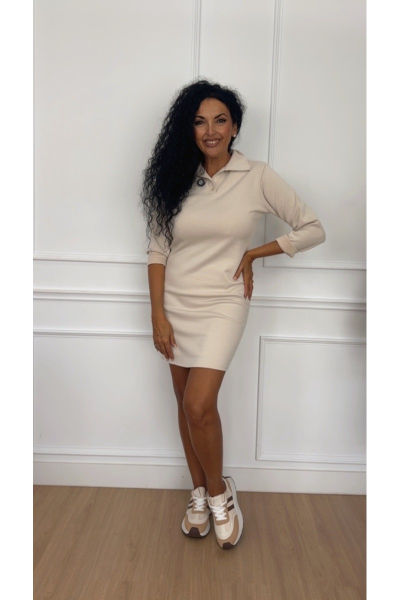 Vestido cuello polo