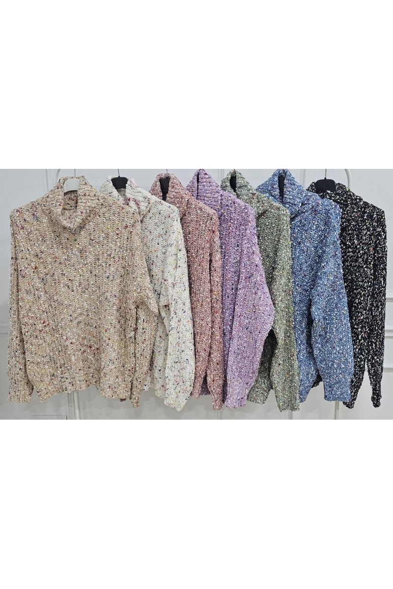 Jersey colors espigado cuello alto