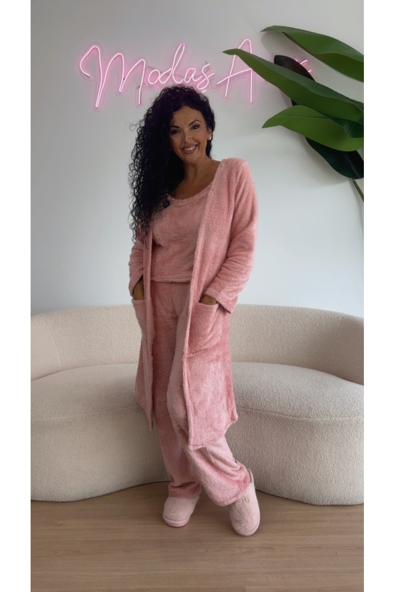 Pijama 3 piezas peluche