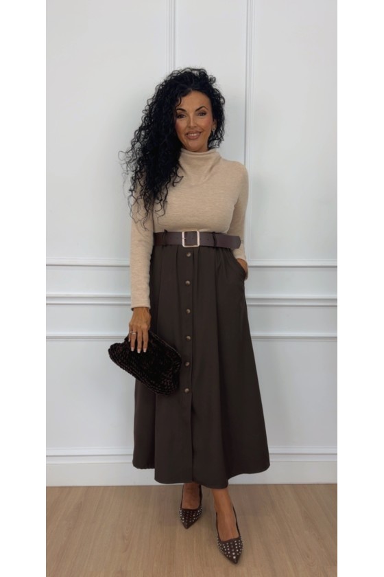 Vestido grace cuello Perkin