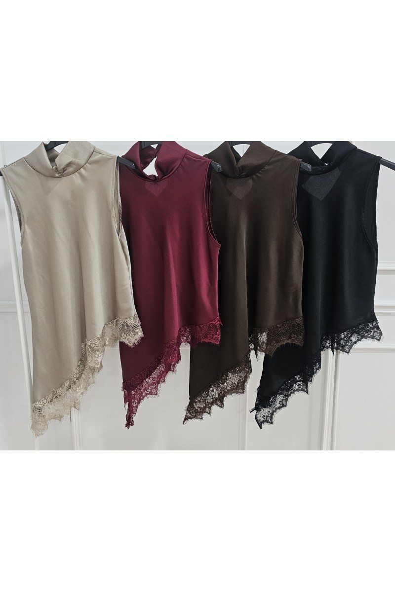 Top lencero cuello chimenea