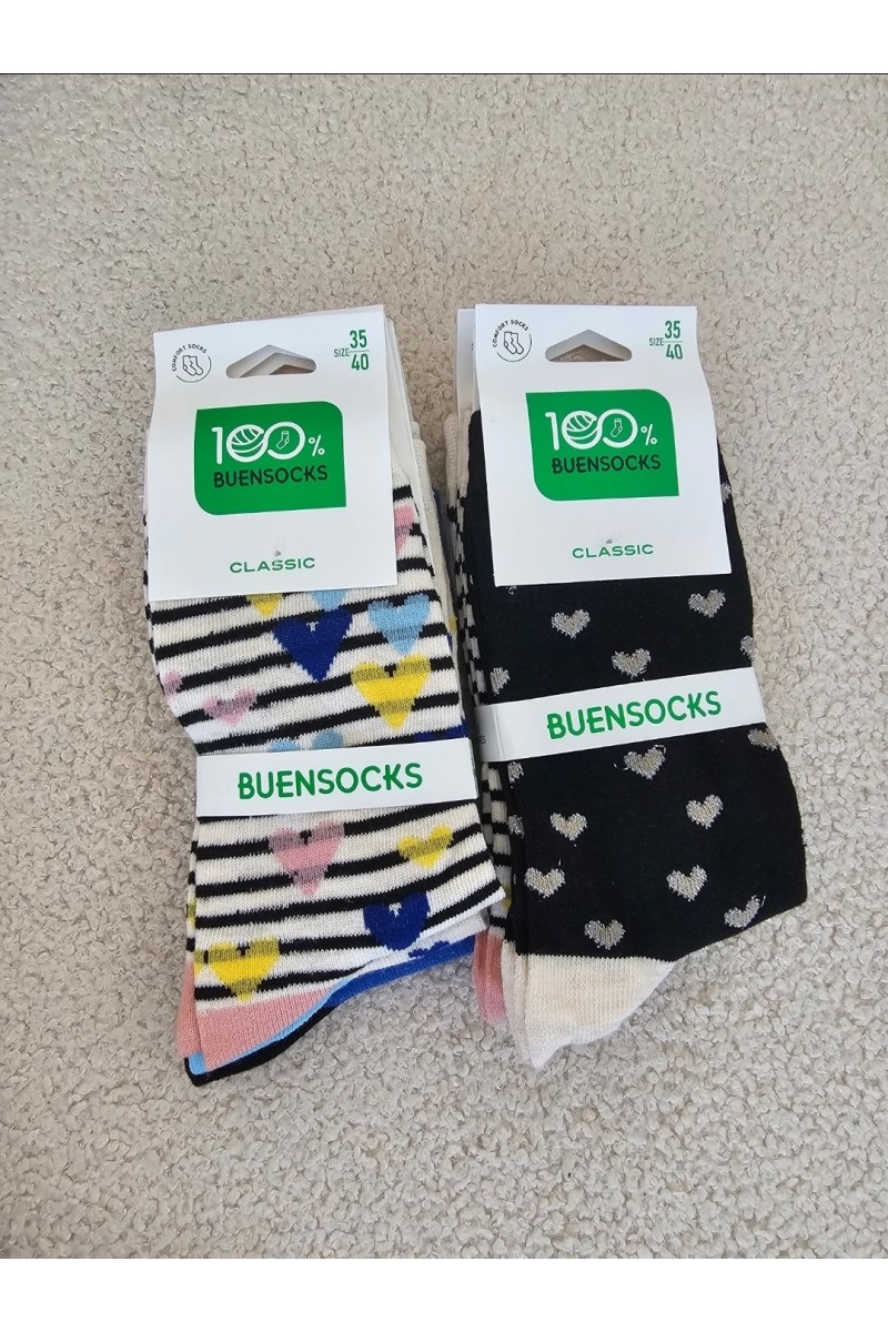 Calcetín cuore glitters pack 3