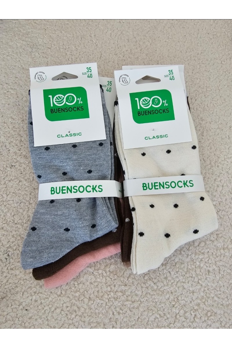 Calcetín topitos pack 3