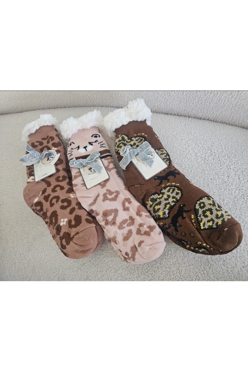 Botas calcetín leopardo