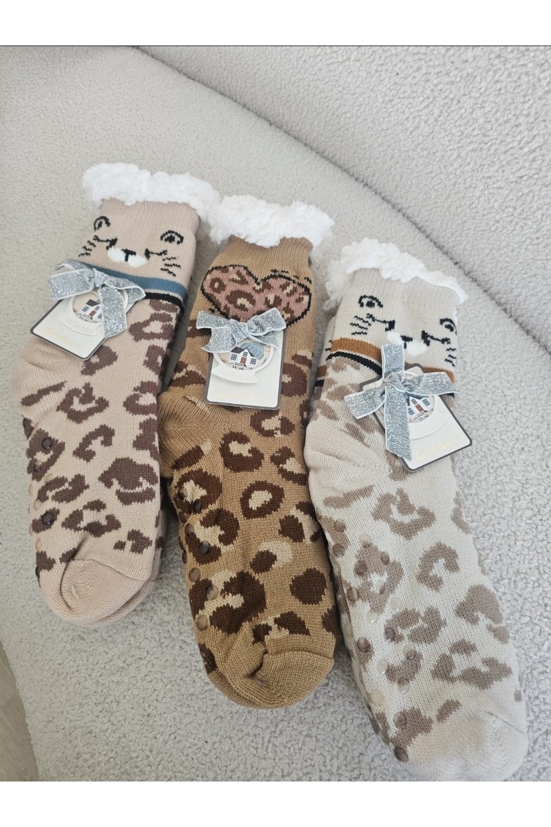 Botas calcetín leopardo