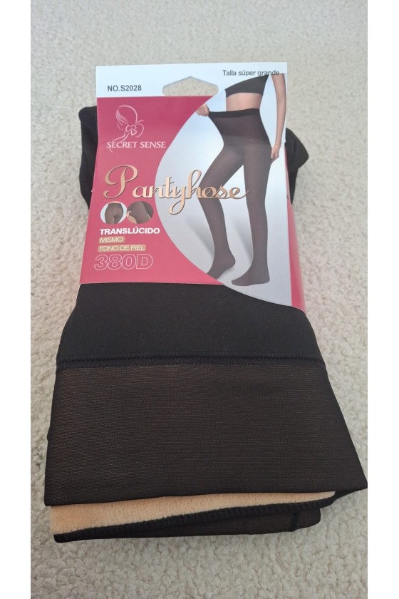 Pantys translúcida 380D talla grande