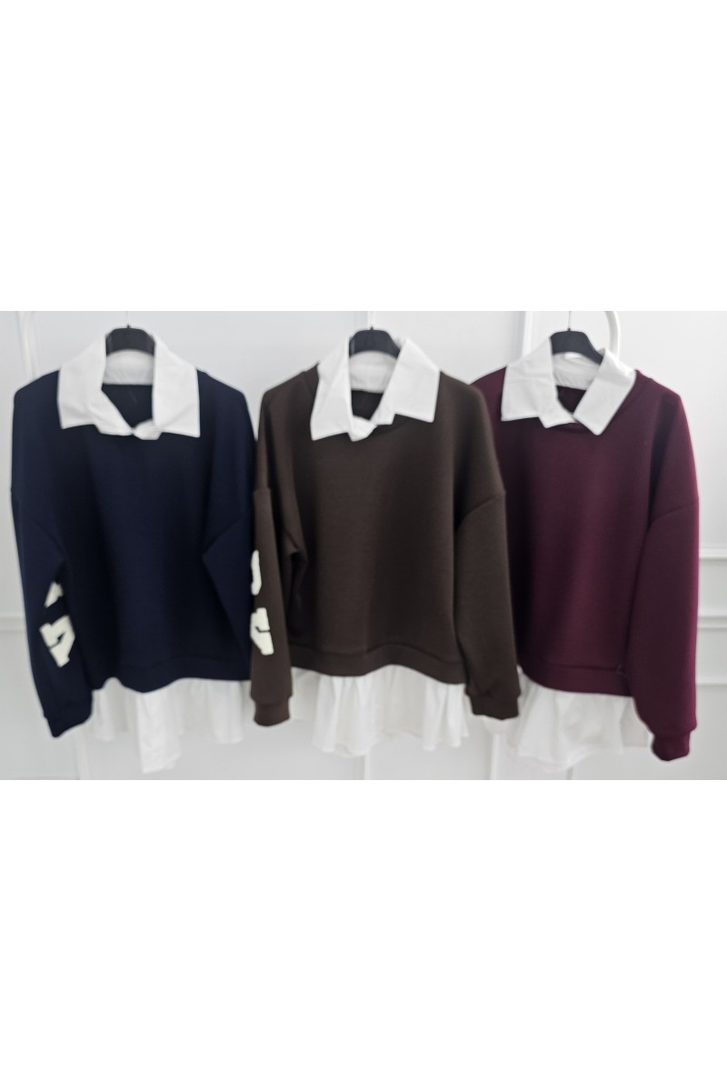 Sudadera combi new york