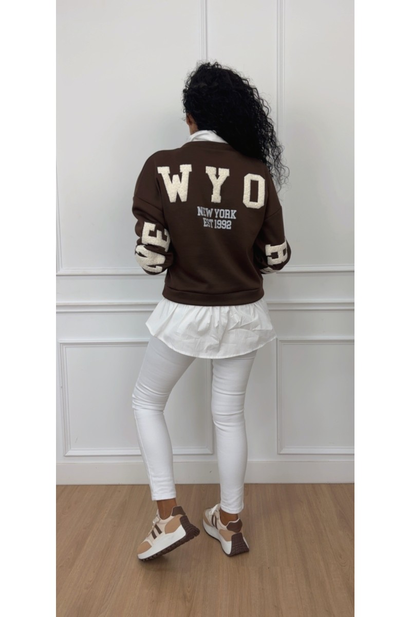 Sudadera combi new york