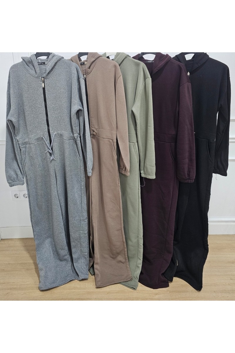 Mono afelpado capucha