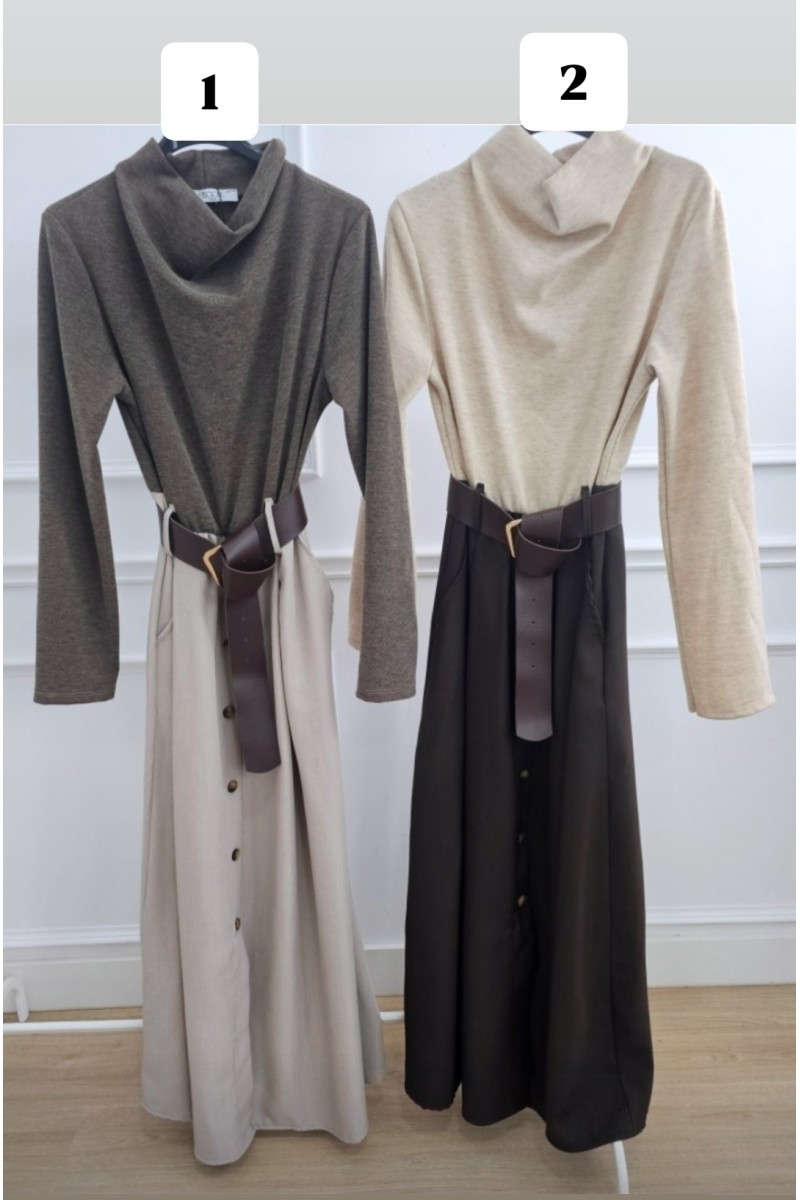 Vestido grace cuello Perkin