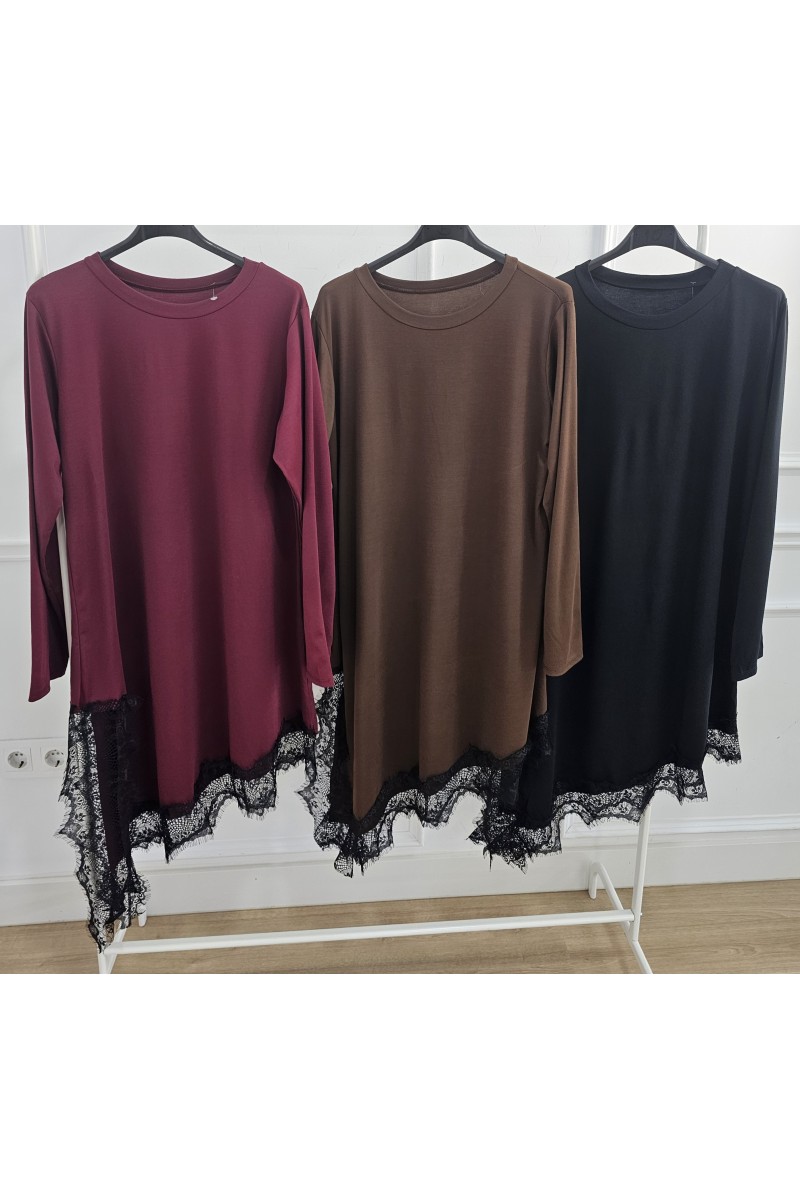 Vestido punto lencero