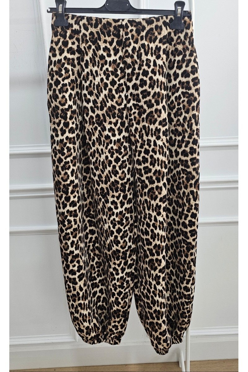 Pantalón bombacho leopardo