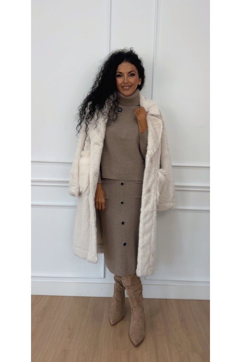 Abrigo reversible pelo