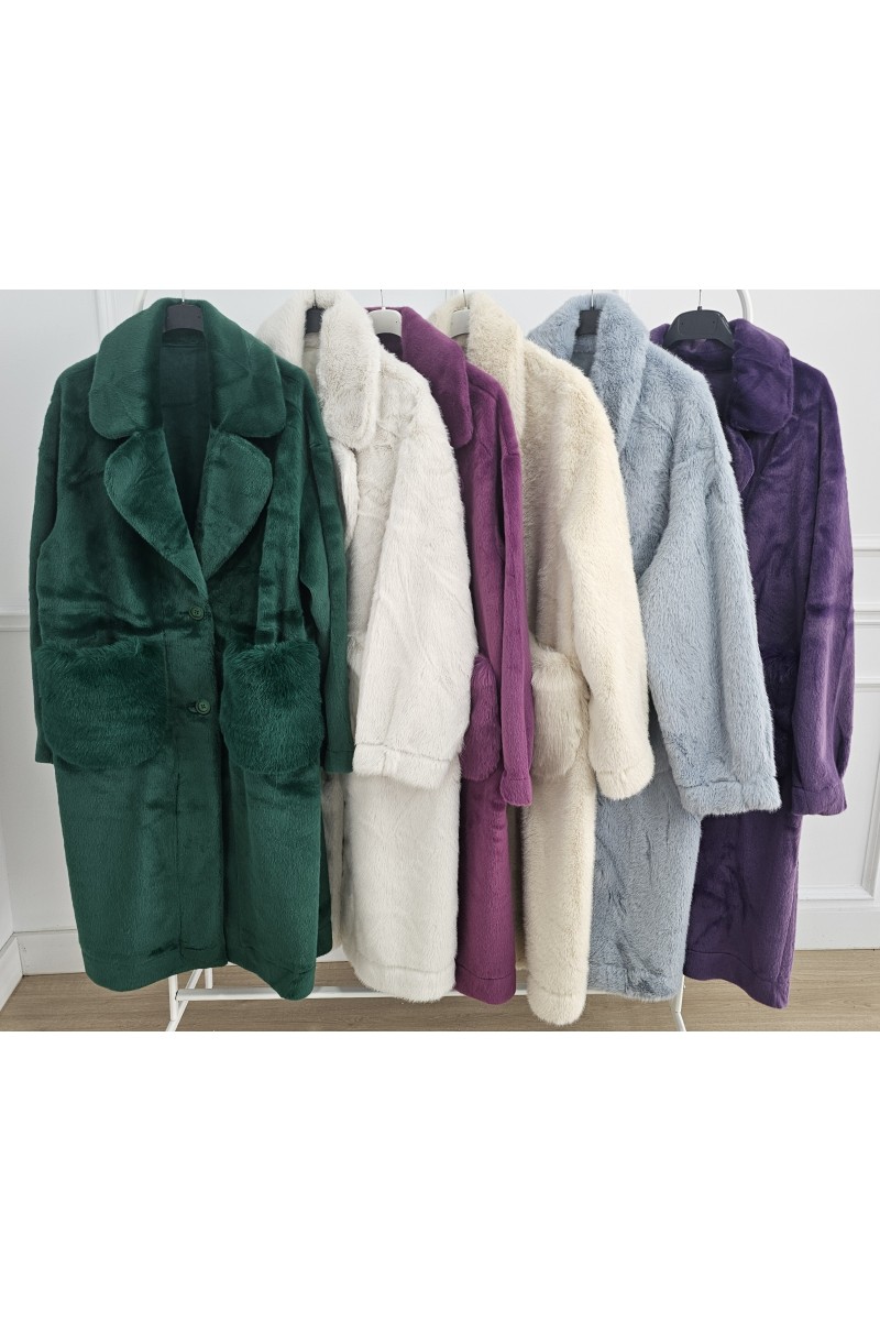 Abrigo reversible pelo