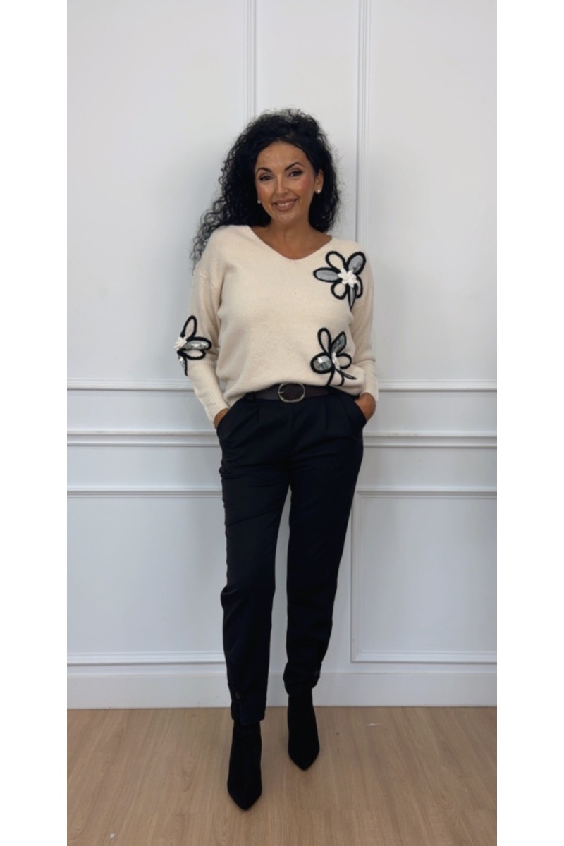 Jersey flor glitters