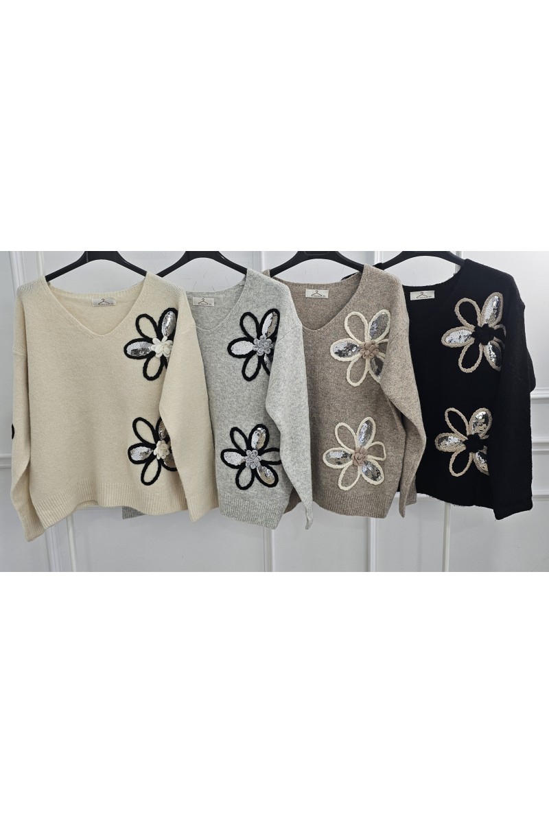 Jersey flor glitters