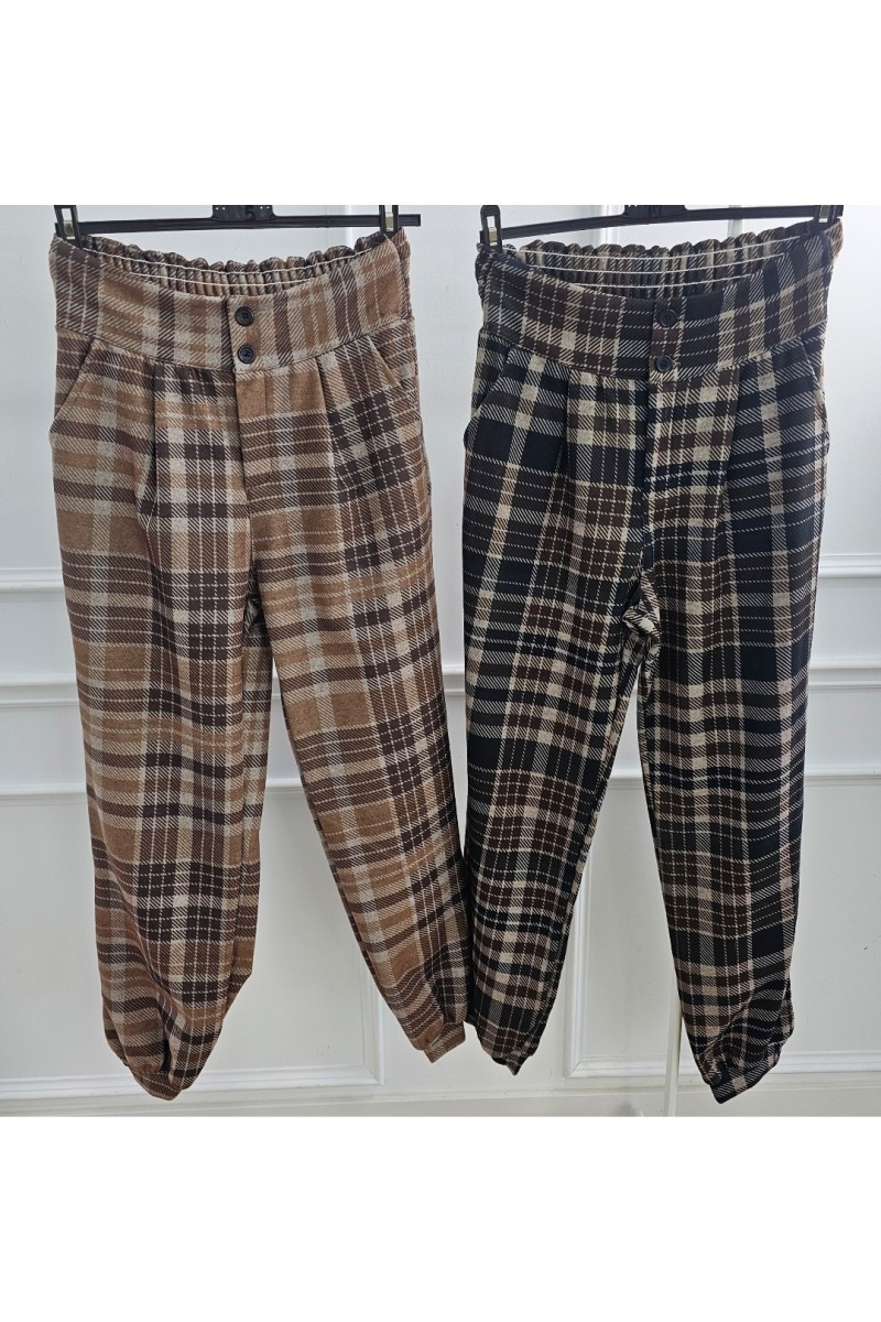 Pantalón franela cuadros