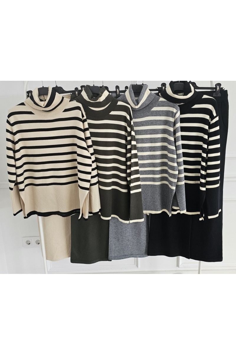 Conjunto confort rayas