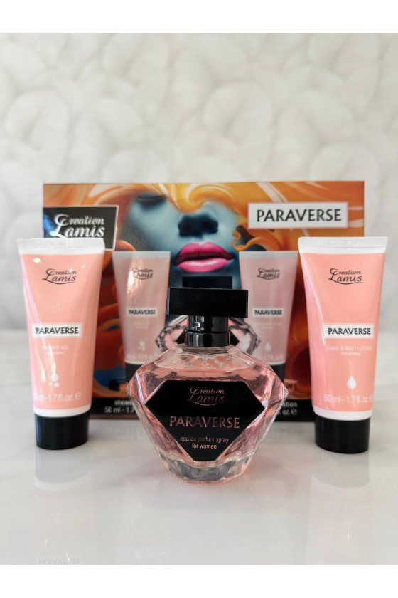 Pack perfume + loción corporal + gel de baño inspiración prada