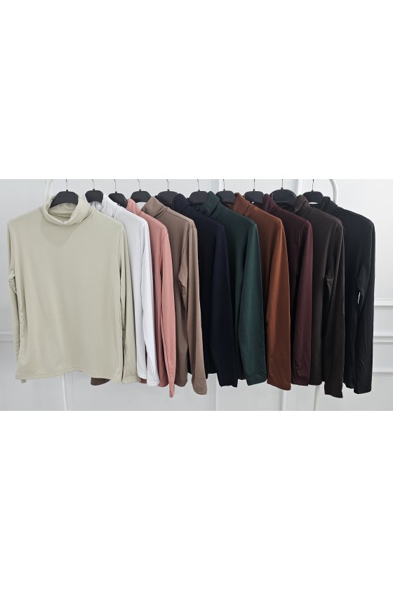 Jersey licra térmico cuello alto