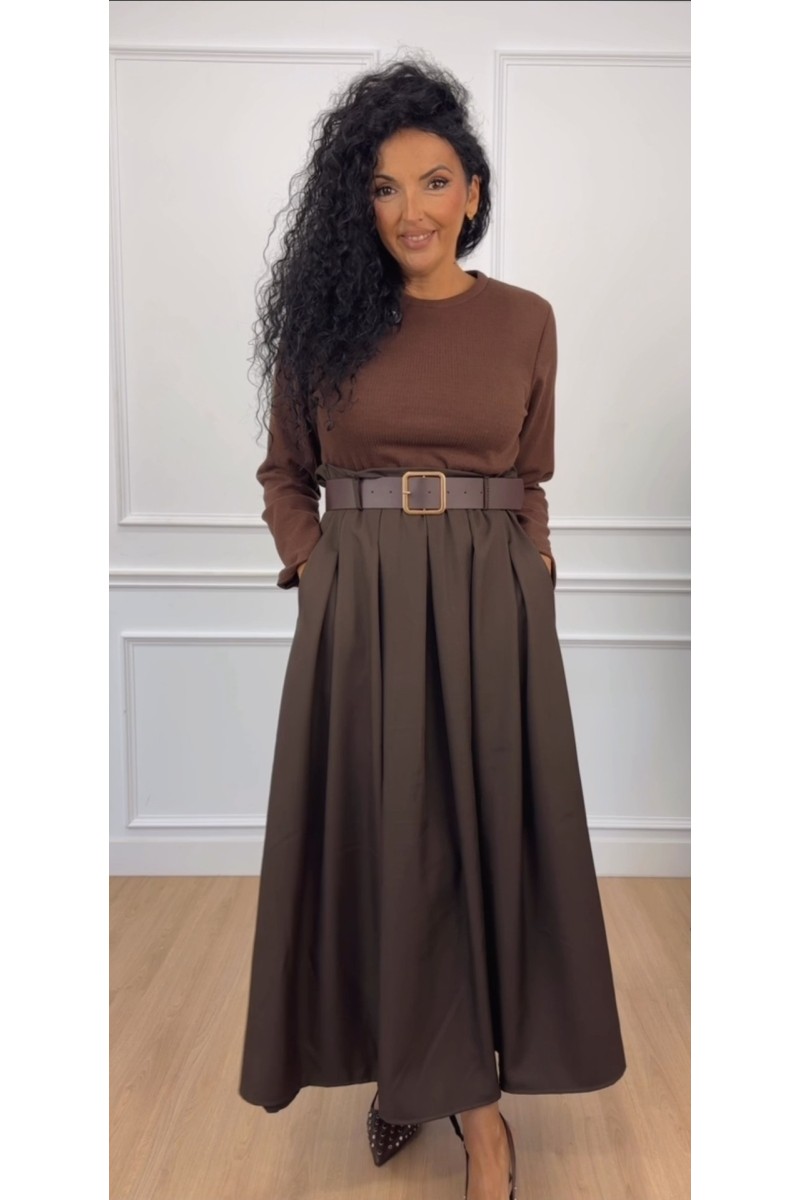 Vestido grace manga larga