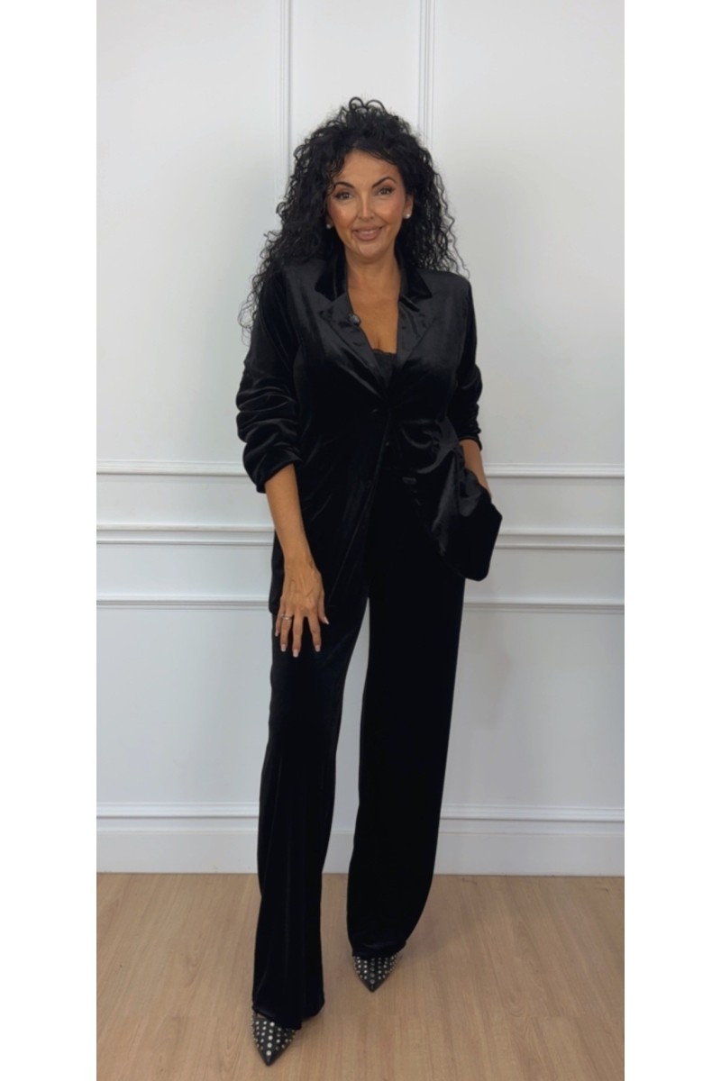 Blazer over size terciopelo