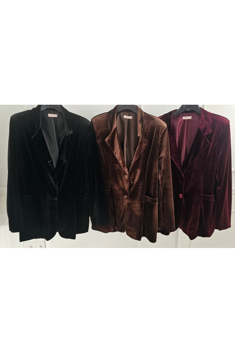 Blazer over size terciopelo