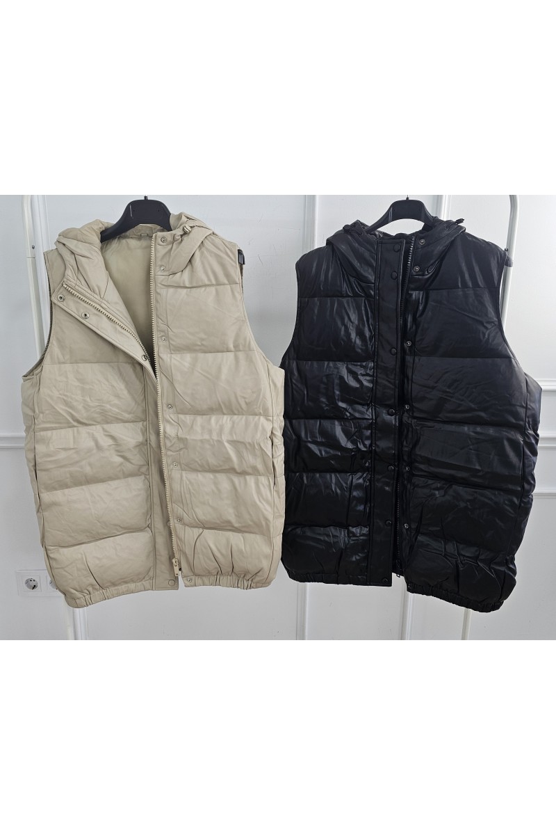 Maxi chaleco polipiel
