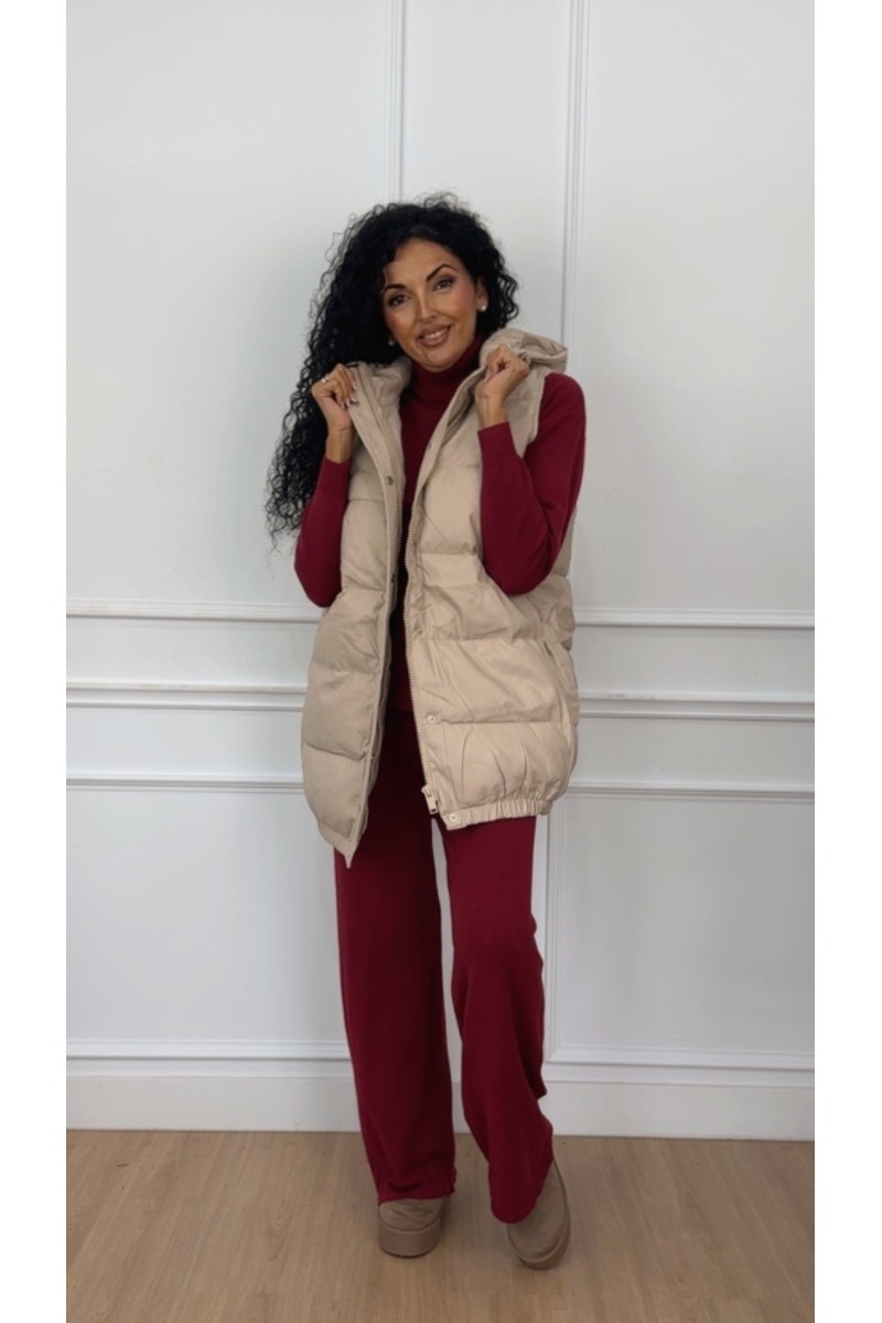 Maxi chaleco polipiel