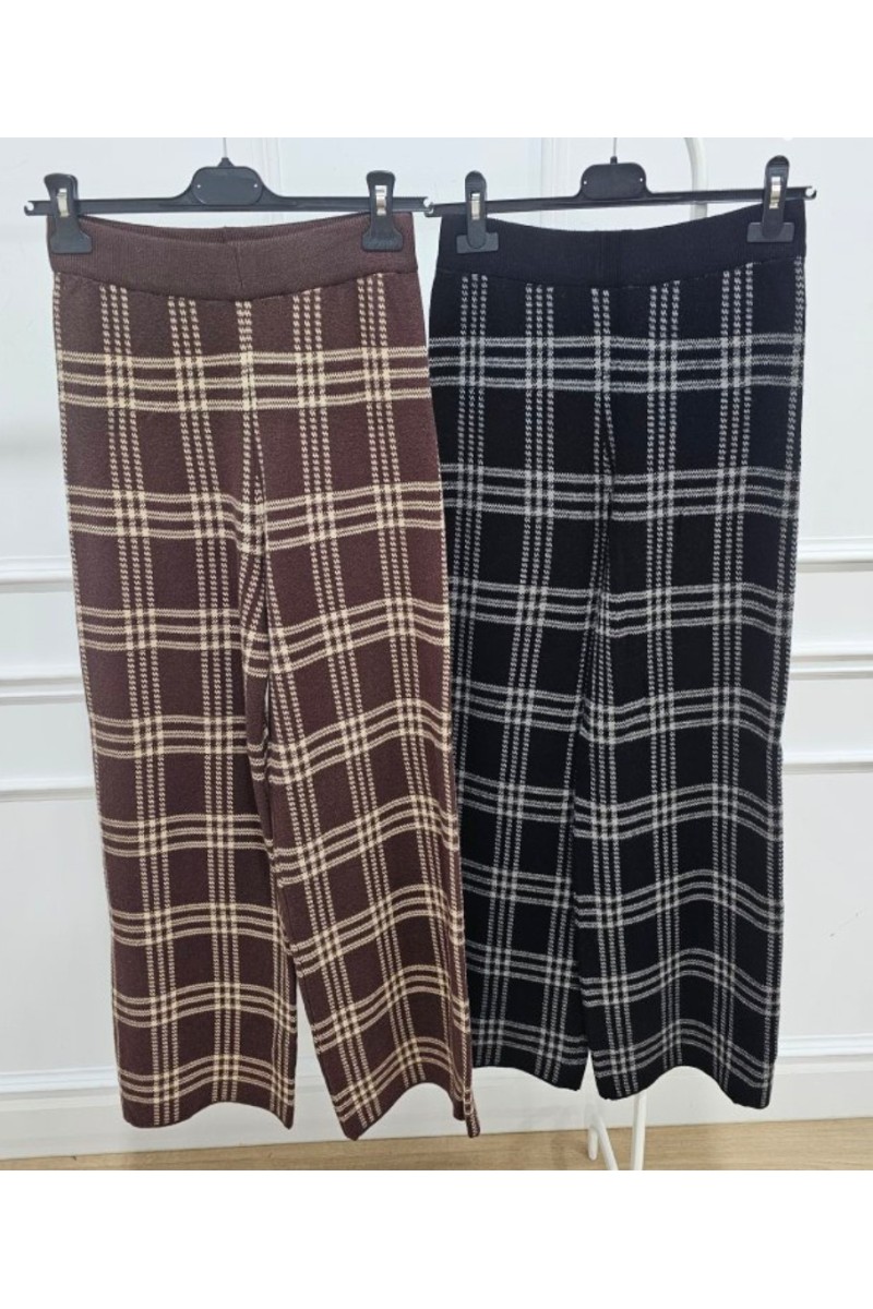 Pantalón confort cuadros