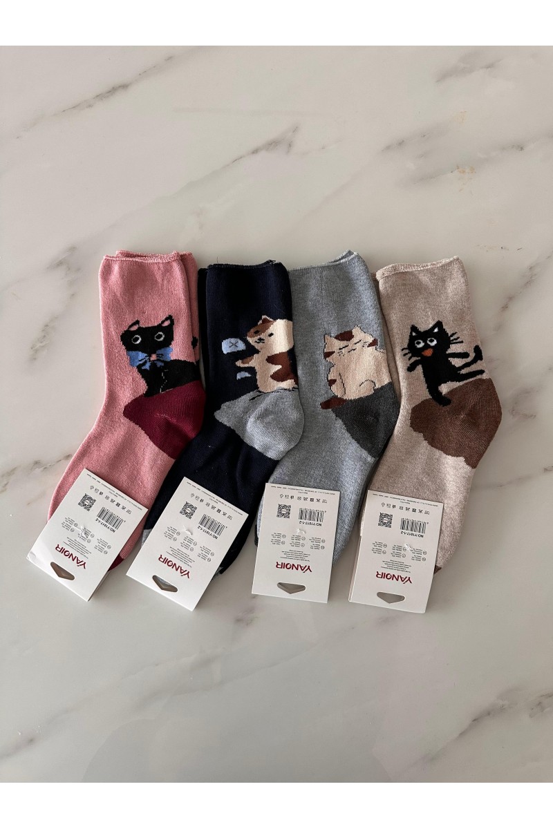 Calcetines Termal gatito pack de 3