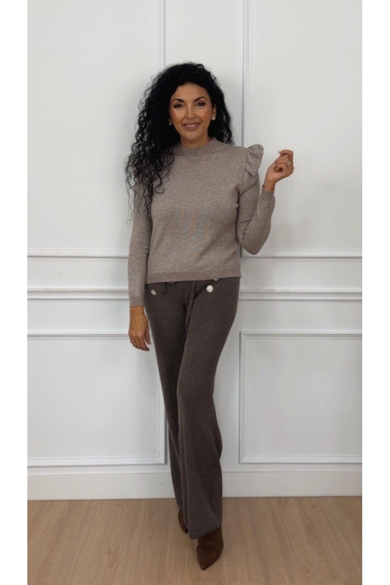 Pantalón palazzo punto joya