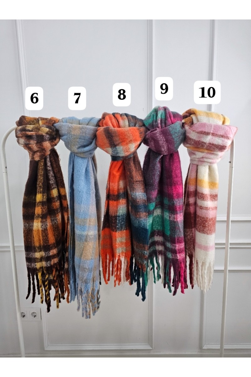 Maxi bufanda cuadros