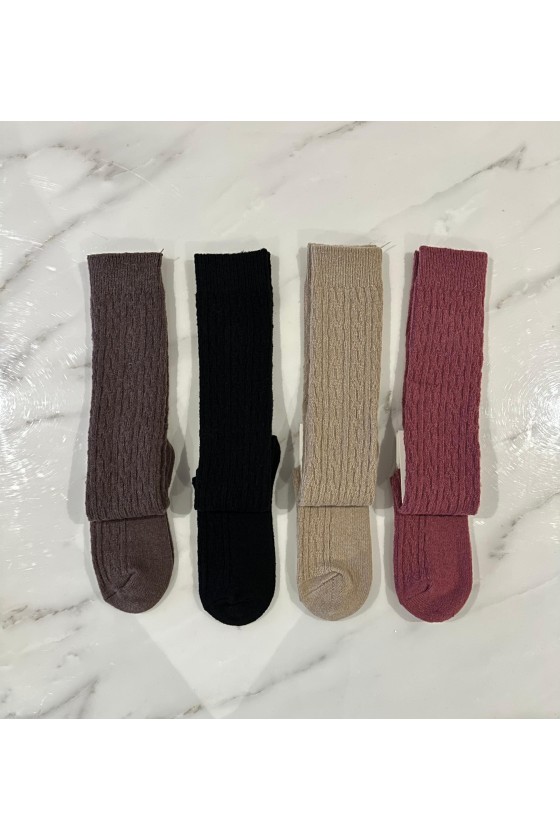 Calcetines lana térmicos trenzado pack de 3