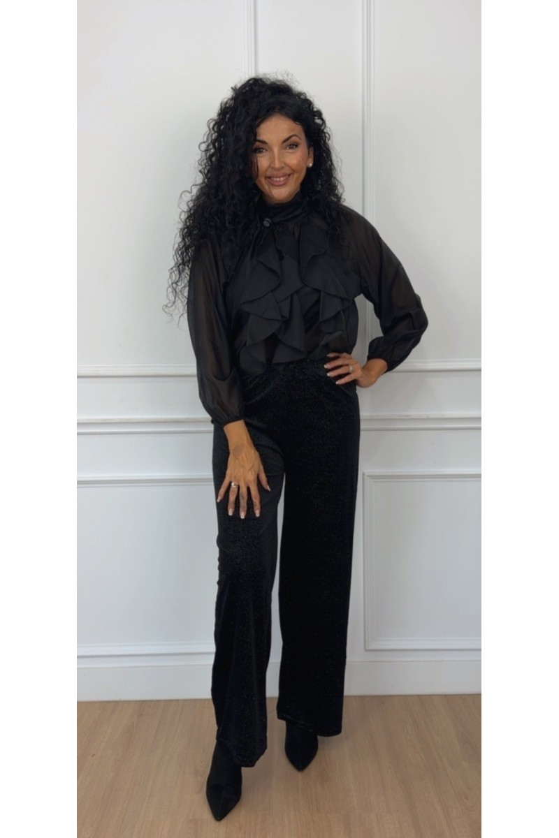 Pantalón palazzo terciopelo brilli