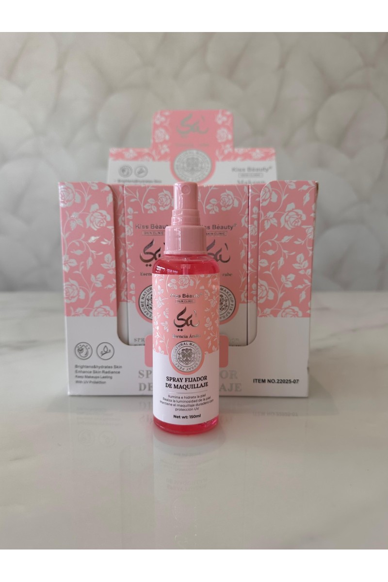 Spray fijador maquillaje yara rosa