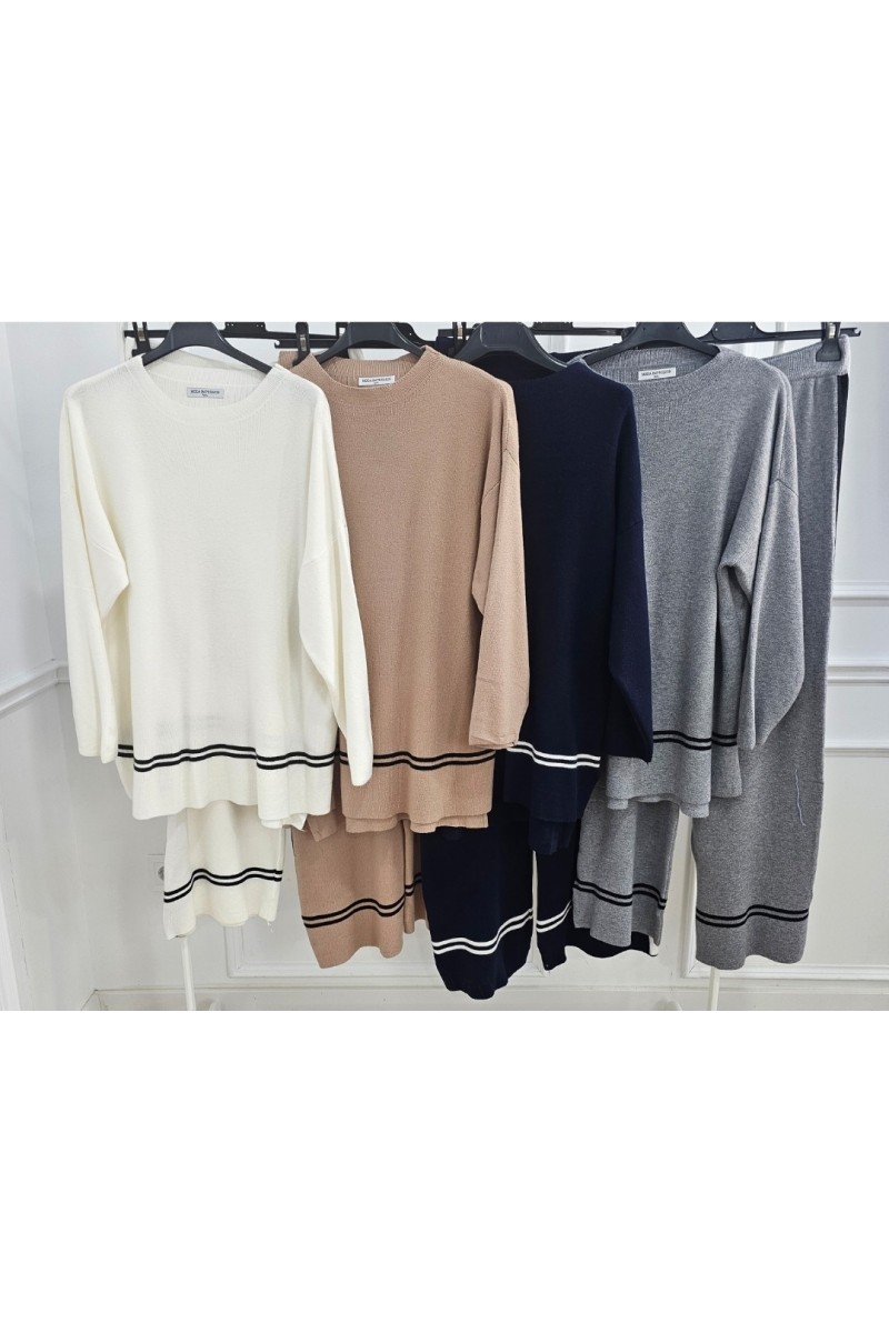 Conjunto confort bicolor