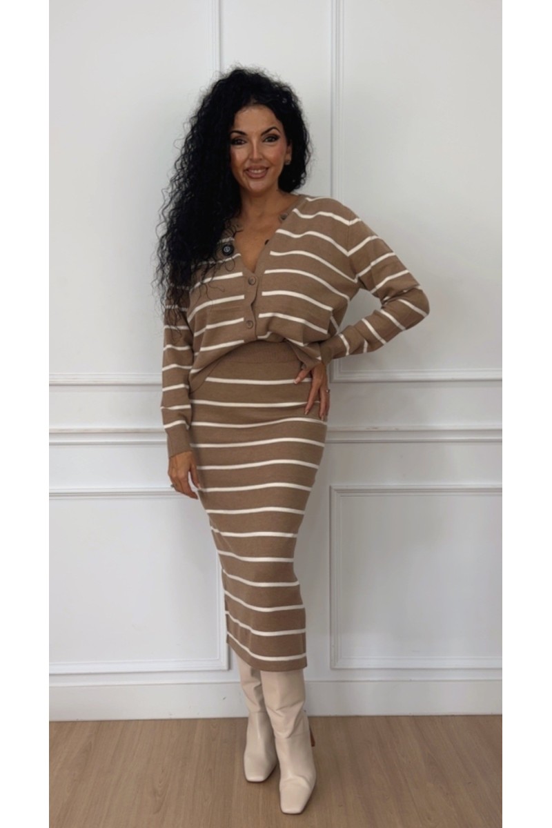 Conjunto falda Ágatha botones