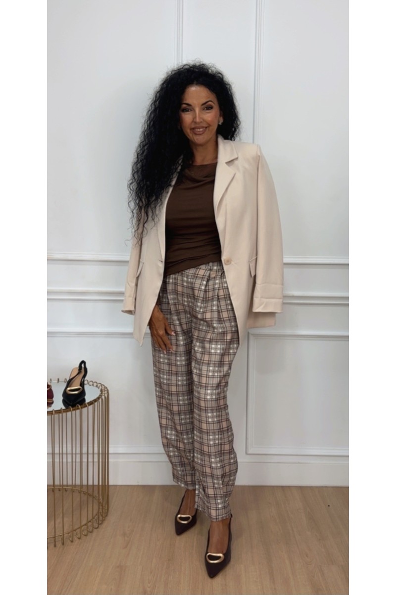 Chaqueta over size vuelta rayas