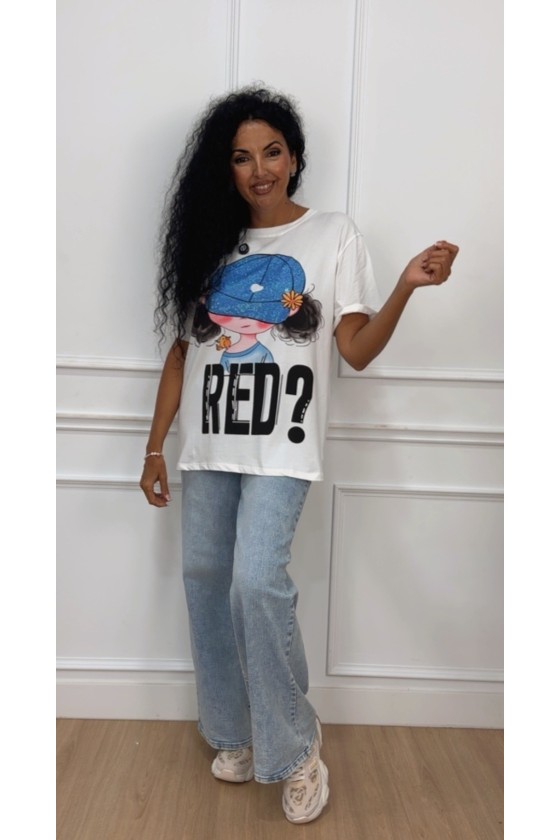 Camiseta strass red?