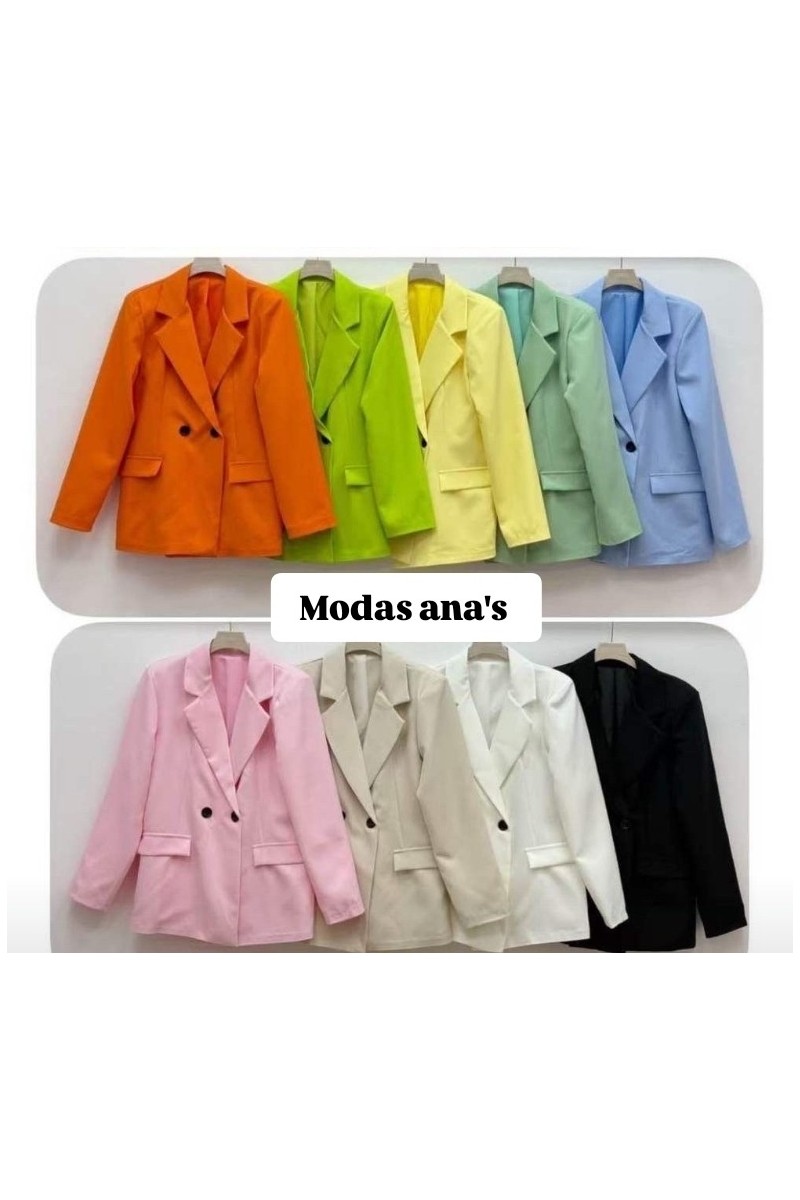 Chaqueta over size cruzada